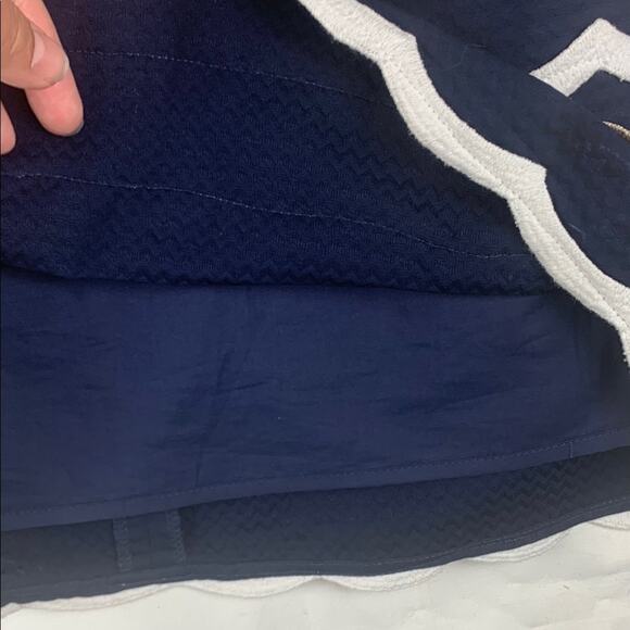 Lilly Pulitzer size 4 small one shoulder blue gold Dress stripe sirens guest - Picture 5 of 15